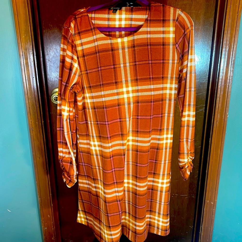 When is pumpkin spice plaid dress